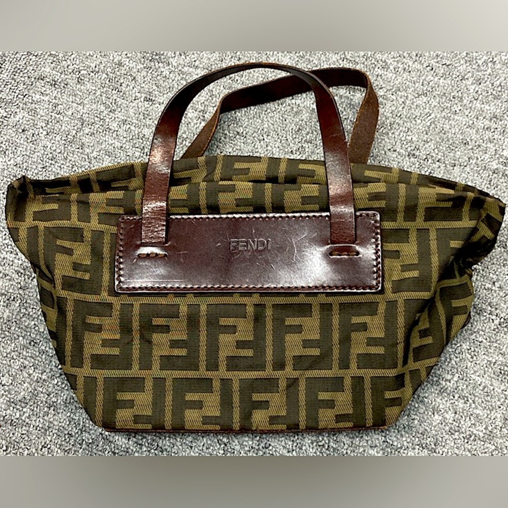 Fendi zucca vintage rollup mini bag
